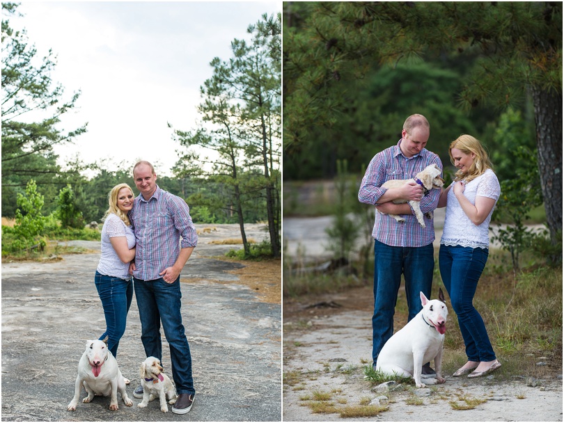 bringing your dogs for engagement session