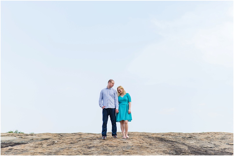 mountain top engagement session