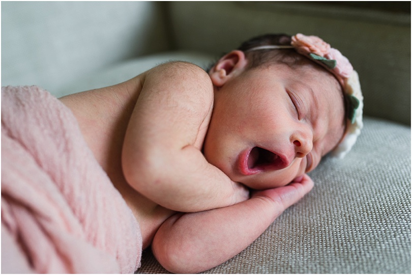 newborn yawn