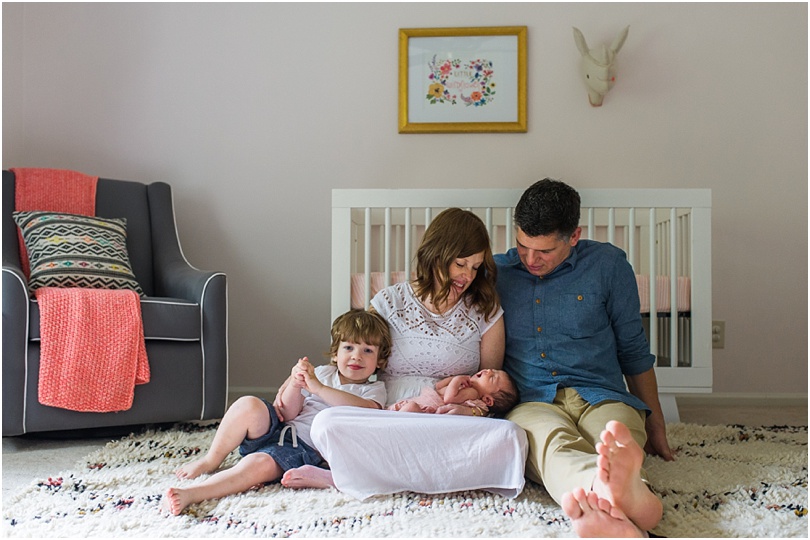 lifestyle newborn session at your house
