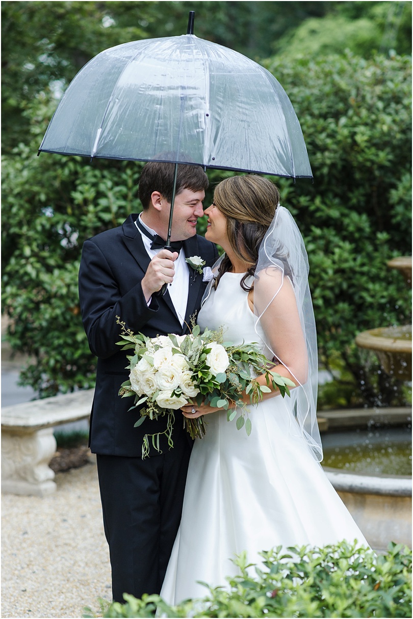 as a wedding photographer, i always have a clear umbrella on hand