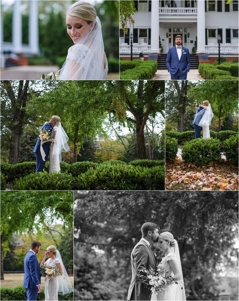 We still had plenty of lush greenery for their fall wedding in Georgia. 