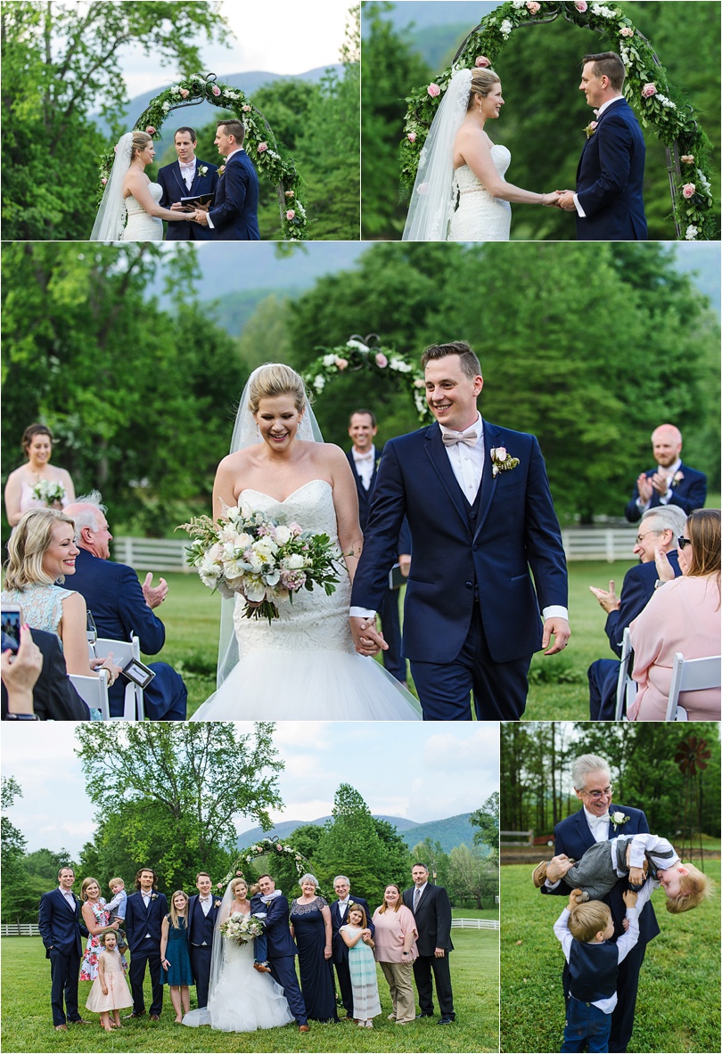 intimate ceremony in north georgia mountains